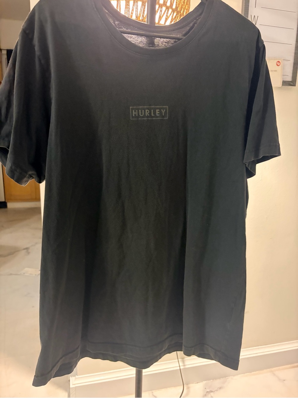 Hurley Black Short-Sleeve Logo Tee
